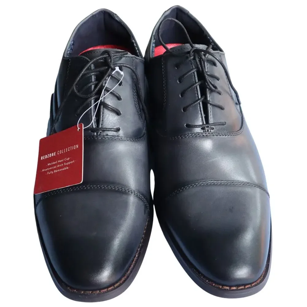 NEW Stacy Adams Kallum Cap Toe Dress Shoes Burnished Gray Mens 8.5 M Work